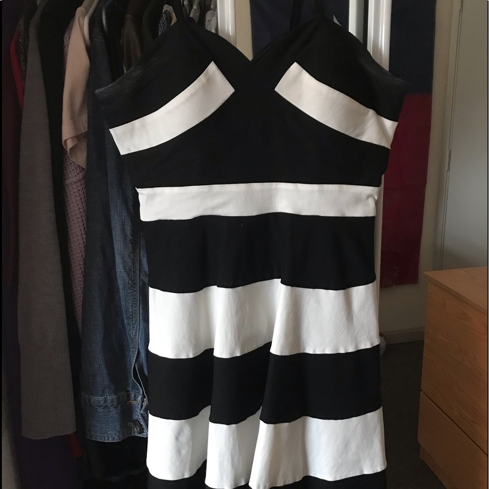 Striped Structured Dress
